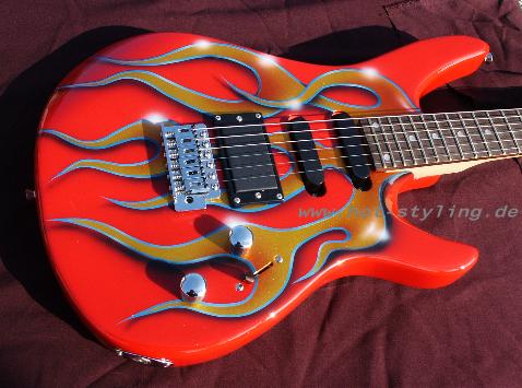 Gitarre Flammen 01